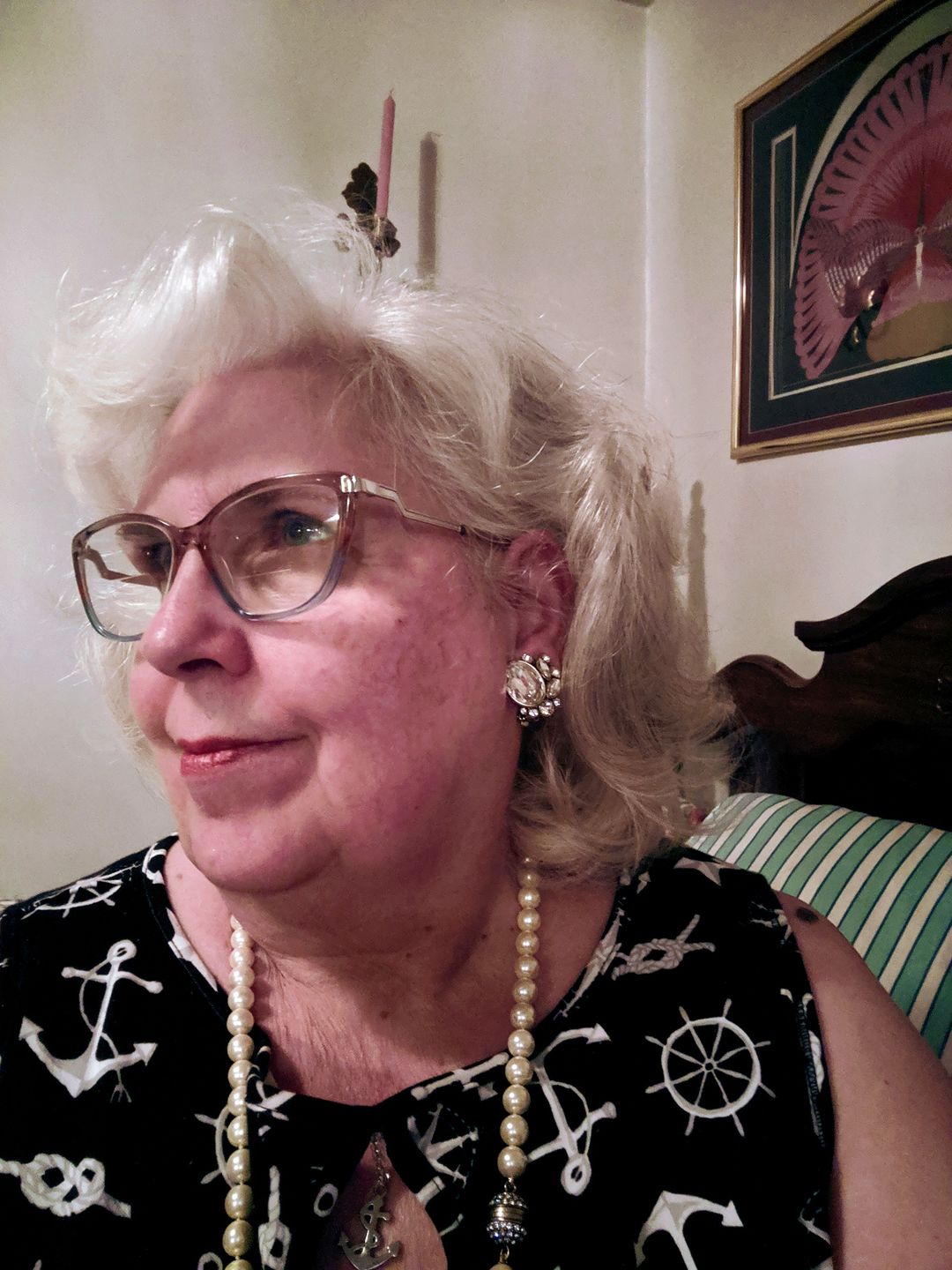 Customer photo review of HEIDI DAUS® "Vintage Classic" Crystal Deco Earrings