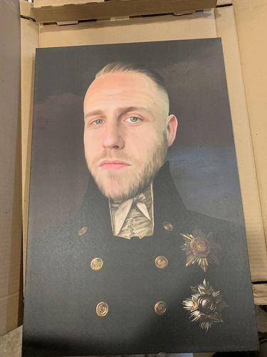 Customer photo review of The Captain - Custom Canvas