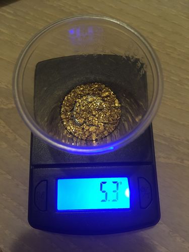 Customer photo review of *Summer 2020* NUGGET RESERVE '3 Ounce Nugget Hunt' - Gold Paydirt Concentrate - Panning Pay Dirt Bag