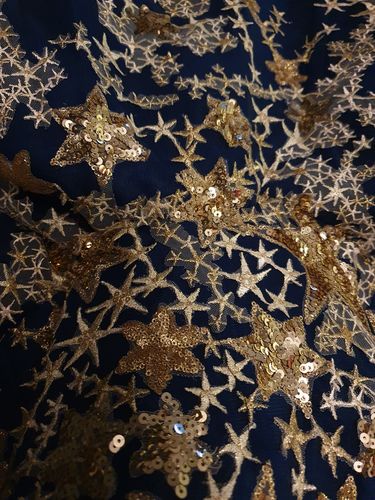 Customer photo review of Gold Glitter Star Vintage Ball Gowns Couture Black Debut Dresses FD1770