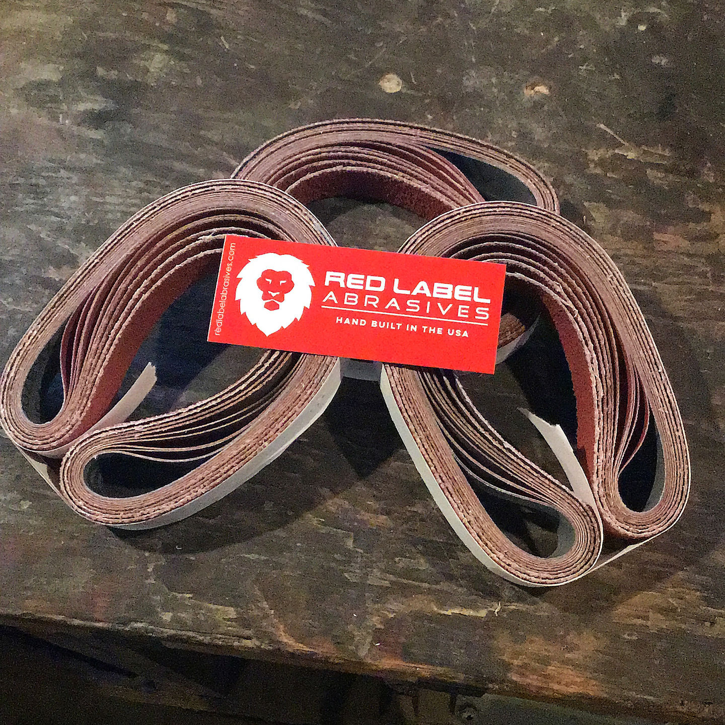 Customer photo review of 1 x 30 Inch EdgeCore Premium Ceramic Grinding Belts, 12 Pack