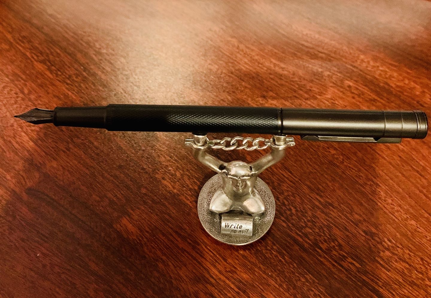 Customer photo review of Nebula Black Forest Fountain Pen
