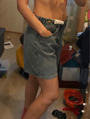 Customer photo review of Fashion Curling Denim Shorts