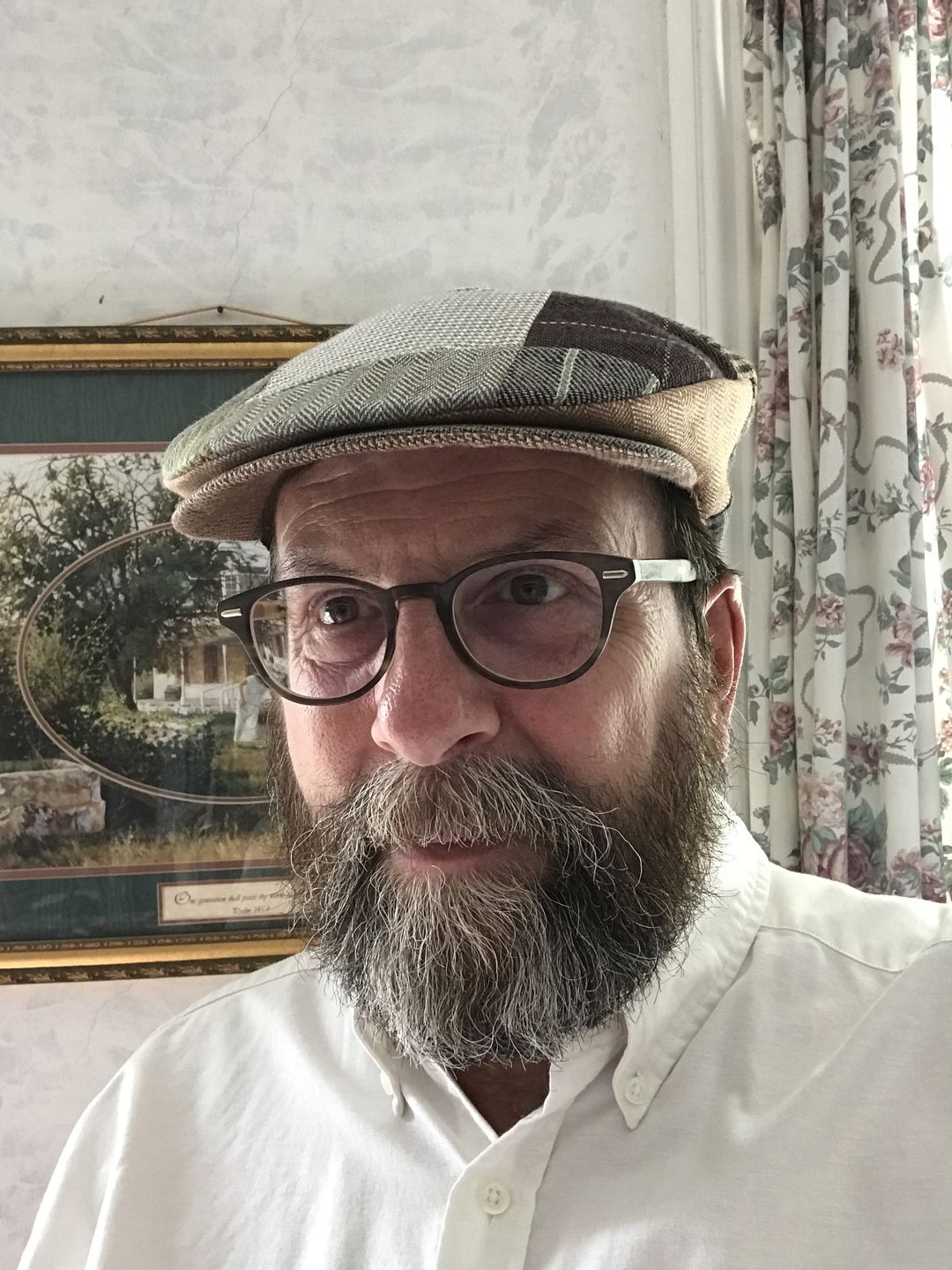 Customer photo review of Vintage Cap Patchwork Linen