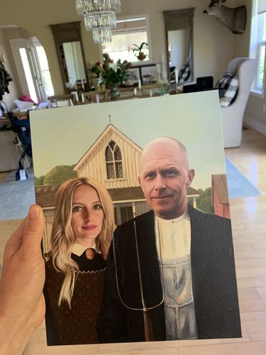 Customer photo review of The American Gothic - Custom Canvas