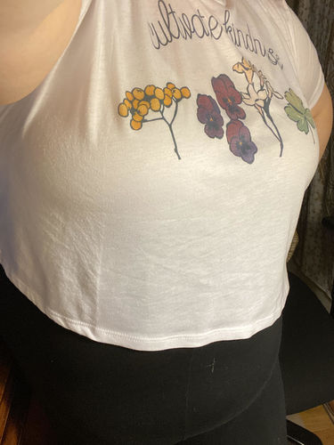 Customer photo review of Cultivate Kindness -- Cropped T-Shirt