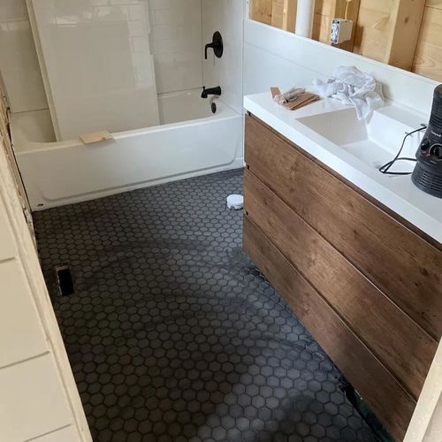 Customer photo review of Monterey Modern Vanity
