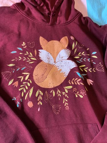 Customer photo review of FUCHS IN BLUMEN - BIO  - Unisex Hoodie (BASIC)