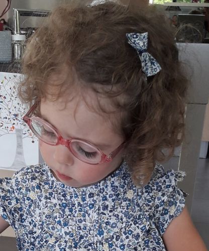 Customer photo review of Barrette Liberty Katie and Millie bleu
