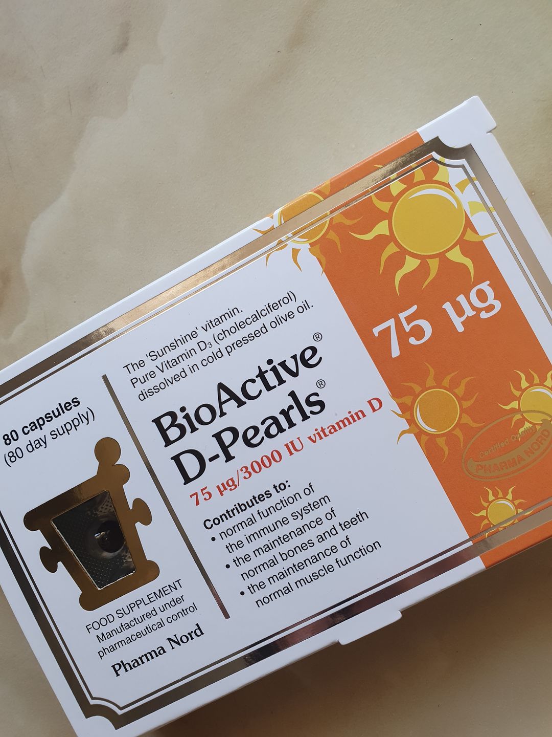 Customer photo review of Pharma Nord BioActive Vitamin D Pearls 75UG