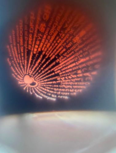 Customer photo review of I Love You Necklace