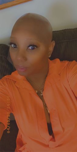 Customer photo review of Solid Plunge Slit Jumpsuit