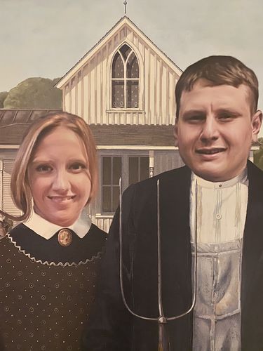Customer photo review of The American Gothic - Custom Canvas