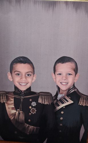 Customer photo review of The Brothers In Arms - Custom Canvas