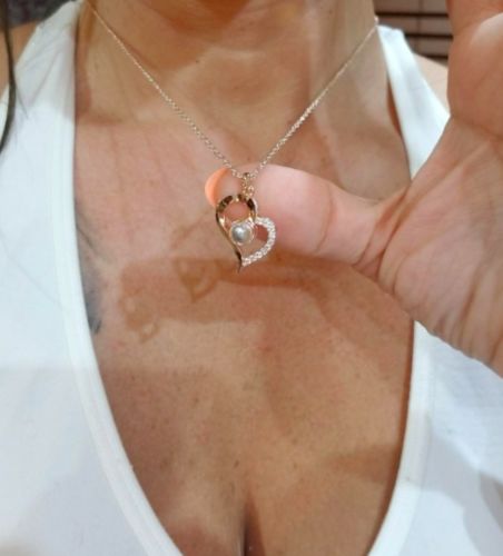 Customer photo review of I Love You Necklace