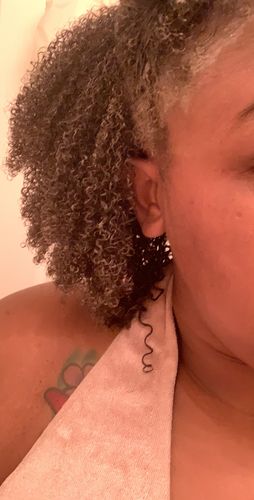 Customer photo review of Dirty Curl Cleansing & Conditioning Clay
