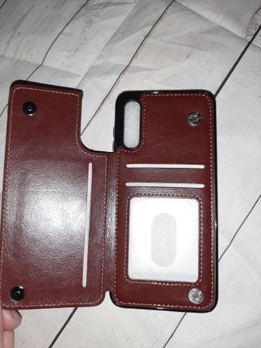 Customer photo review of Luxury Shockproof Armor Leather Wallet Magnet Flip Case For Samsung Note 10 pro S10 plus S10 lite S10 Note 9 8 S9 S8 Plus