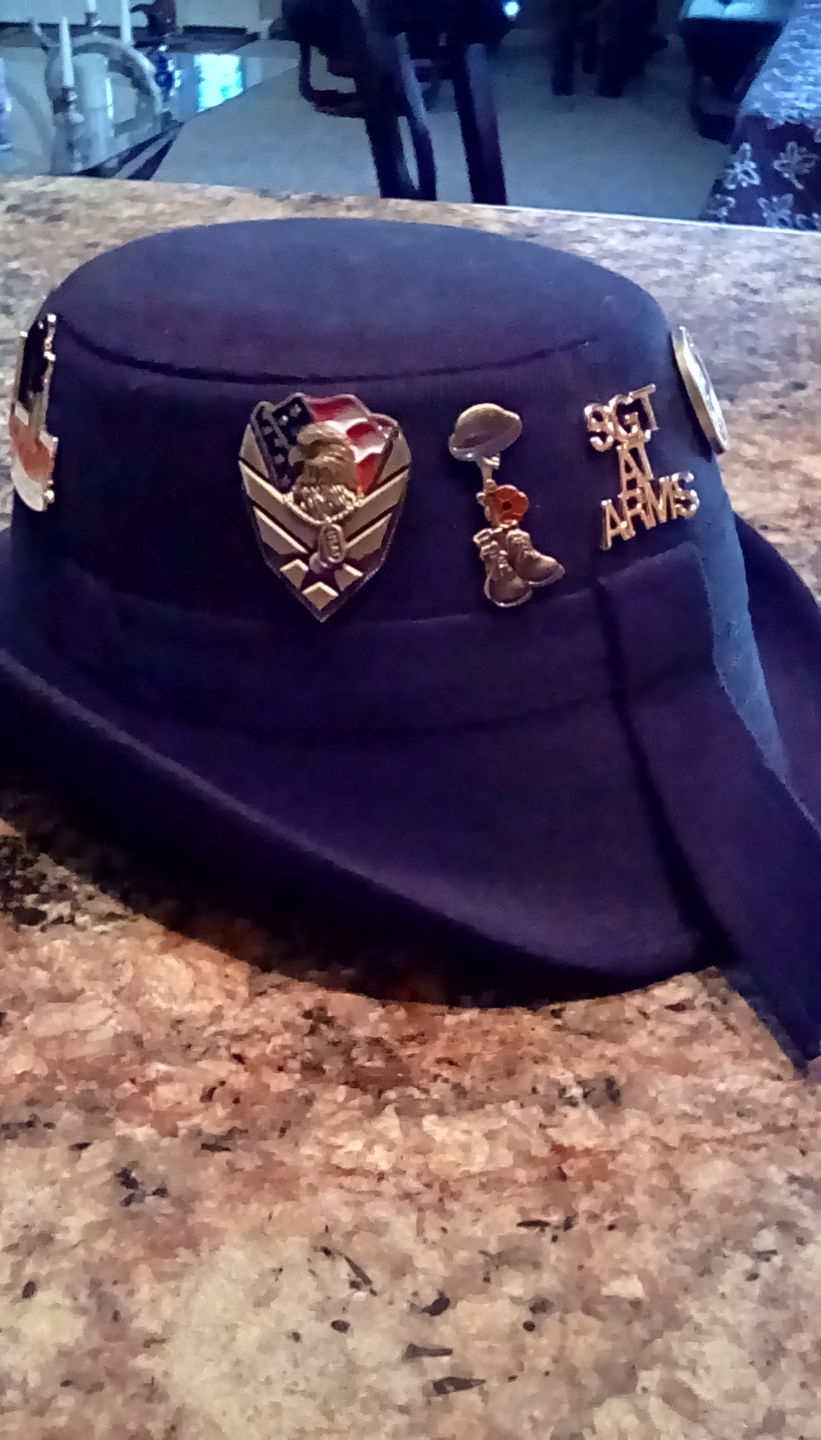 Customer photo review of US Air Force Veteran Pin