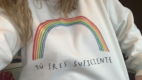 Customer photo review of Tú Eres Suficiente (Arco Iris) -- Sweatshirt