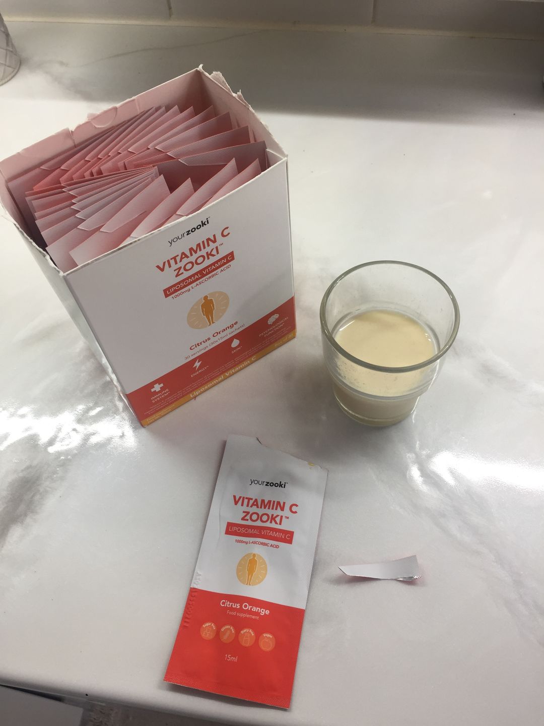 Customer photo review of Zooki Vitamin C Citrus Orange