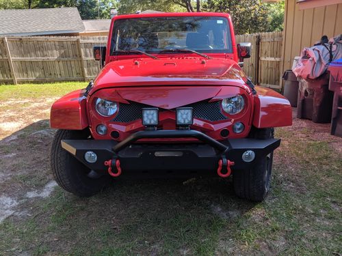 Customer photo review of Hawke Grille - Red (07-18 Jeep Wrangler JK)