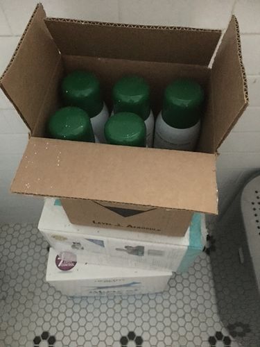 Customer photo review of Litter Box Natural Odor Eliminator, Deodorizer, and Cleaner