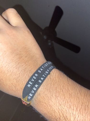 Customer photo review of Gold Never Satisfied - 3.0 Mentality Bracelet