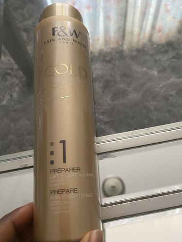 Customer photo review of Fair and White 1: Gold AHA Brightening Lotion 350ml / 11.8fl. oz