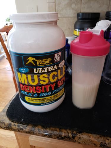 Customer photo review of 92% Milk & Egg Protein Powder