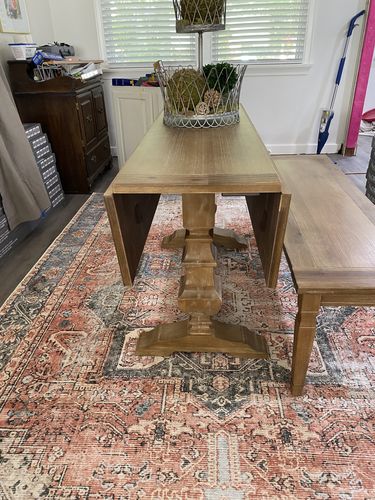 Customer photo review of The Rug Collective­™ Distressed Vintage Cezanne Terracotta Sky Area Rug