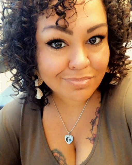 Customer photo review of Sun & Moon - Heart Necklace
