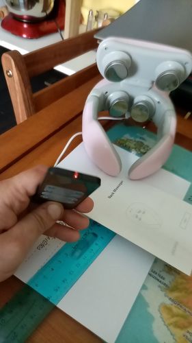 Customer photo review of Appareil massage cou et épaules