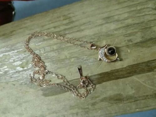 Customer photo review of Peakmart™ Delfinkette mit Wunschfoto