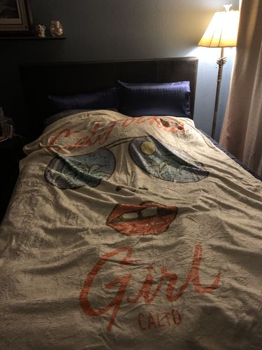 Customer photo review of CA Girl Ivory Blanket