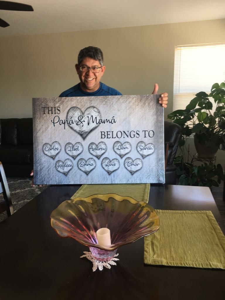 Customer photo review of Personalized "This Grandma Belongs To" Premium Canvas