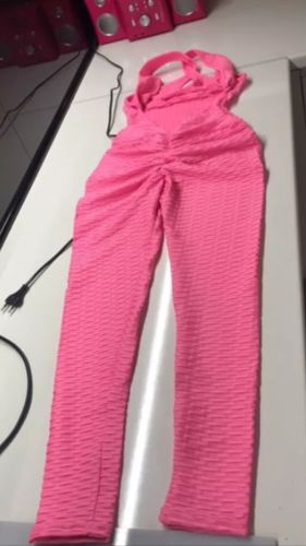 Customer photo review of GYMKARTEL® ANTI-CELLULITE AND PUSH UP JUMPSUIT - PINK