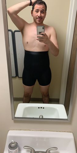 Customer photo review of Men's Girdle Compression Shorts