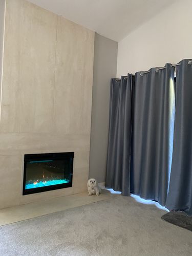 Customer photo review of Dimplex 33" Multi-Fire XD Plug-in Electric Firebox w/ Acrylic Ice