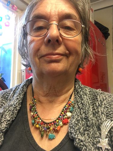 Customer photo review of Bohemian Vintage Elephant Pendant Beach Necklace