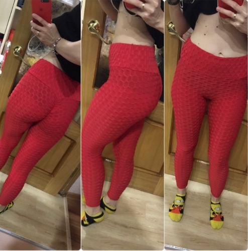 Customer photo review of GYMKARTEL® ANTI-CELLULITE AND PUSH UP LEGGINGS - WINE