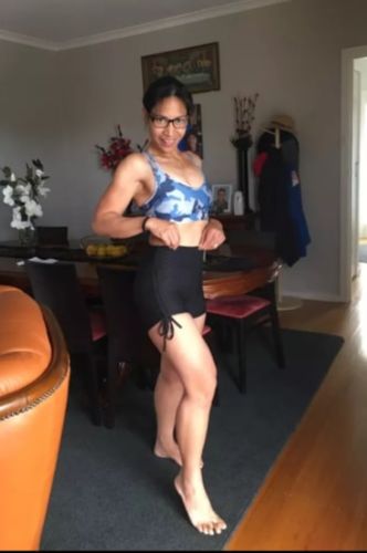 Customer photo review of GYMKARTEL® ANTI-CELLULITE AND PUSH UP SHORTS - BLACK