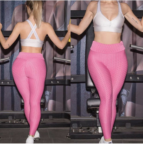 Customer photo review of GYMKARTEL® ANTI-CELLULITE AND PUSH UP LEGGINGS - PINK