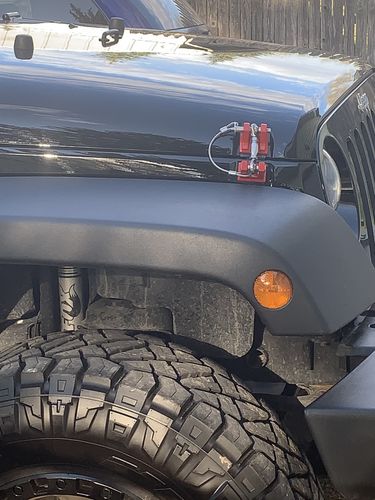 Customer photo review of Locking Hood Catch Kit for 07-18 Jeep Wrangler JK/ JKU