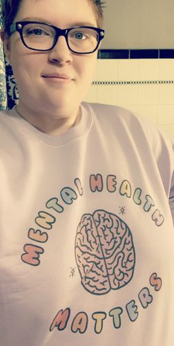 Customer photo review of Mental Health Matters (Brain) -- Sweatshirt