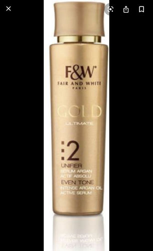 Customer photo review of Fair and White 2: Gold Intense Argan Oil Active Serum 30 ml / 1fl.oz