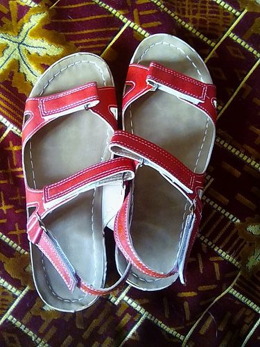 Customer photo review of Dr. Care  - Premium Faux Leather Orthopedic Women Sandals