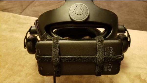 Customer photo review of Universal Battery Mount Kit with USB C Cable - Battery Holders That Fit Any USB Power Bank For the Oculus Quest