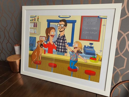 Customer photo review of Personalized Bob’s 🍔  Custom Portrait