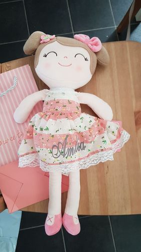 Customer photo review of Personalized Leya Doll Customized Baby Gift with Gift Bag - 5 Colors