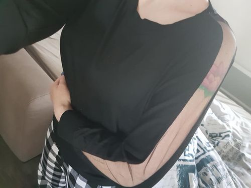 Customer photo review of Blouse Korean Vintage